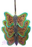 Butterfly shaped Christmas hanging - click here for large view